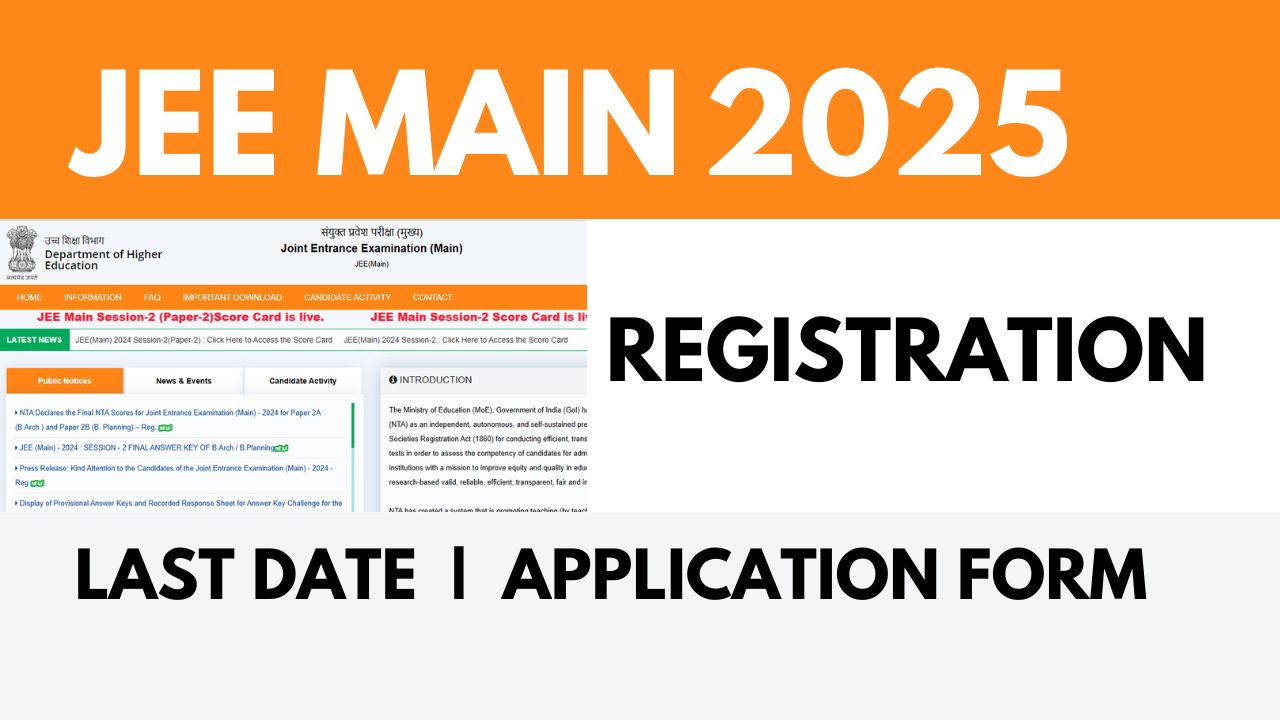 JEE Main 2025 Registration